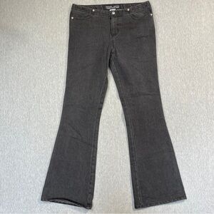 Guess Flare Jeans Women’s 31 Black Authentic Original Design USA Snap Detail